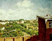 a. jernberg utsikt fran dilsseldorf France oil painting artist
